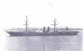 SS John Elder, built by John Elder & Co. for Pacific Steam Navigation Company. Launched 1870 and intended to be named 