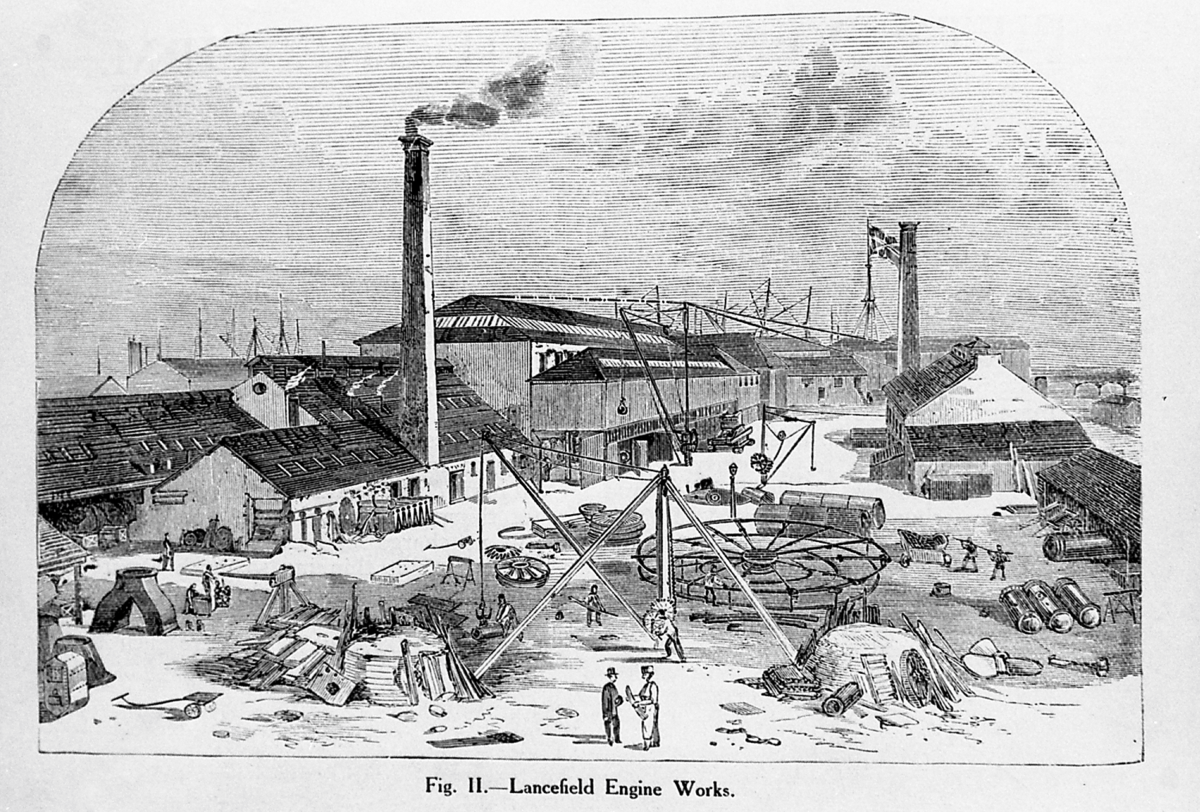 Lancefield Foundry from the north